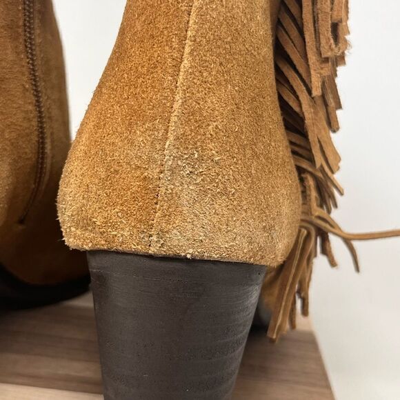 Matisse Cloey Chelsea Fringe Leather Booties 9 - Picture 11 of 14